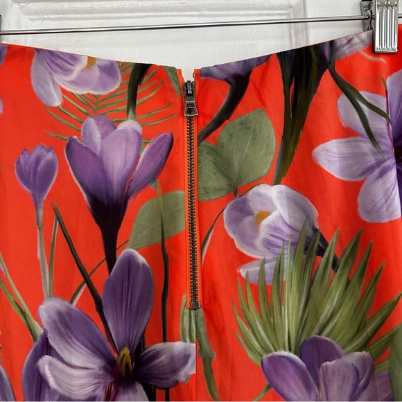 ALICE + OLIVIA Athena Wide Leg Pant Floral Palm - Picture 6 of 7